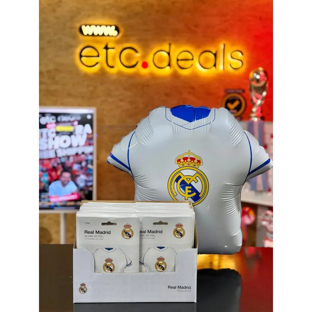 Real Madrid CF Official Licensed Jersey-Shaped Foil Balloon – 52 x 51 cm Soccer